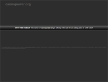 Tablet Screenshot of cannapower.org